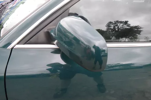 VW Passat 3BG 3B elektrischer Spiegel Außenspiegel links grün LB6G