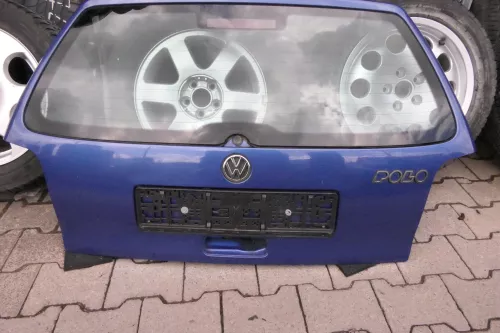 VW Polo 6N Heckklappe Klappe hinten Kofferraumklappe mit Scheibe blau LR5V 