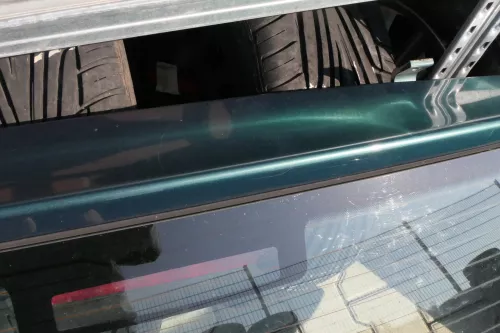 VW Polo 6N Heckklappe Klappe hinten Kofferraumklappe grün LC6P (112570)