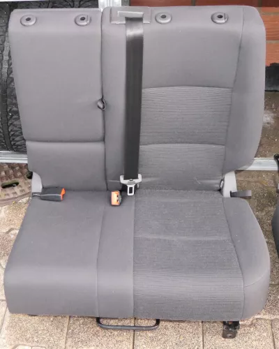 VW Golf 5M Plus Sitz Sitze Rückbank Rücksitzbank Lehne hinten links anthrazit VV