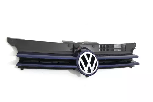 VW Golf 4 Grill Kühlergrill VW Zeichen Logo blau LB5N (112810)