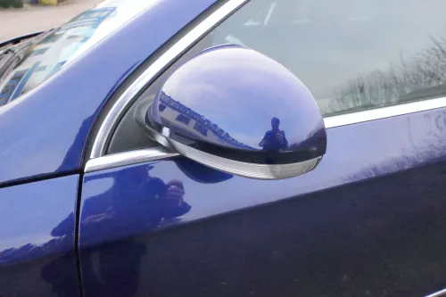 VW Passat 3C elektrischer Spiegel Außenspiegel links m. Glas Blinke blau LD5Q (113350)