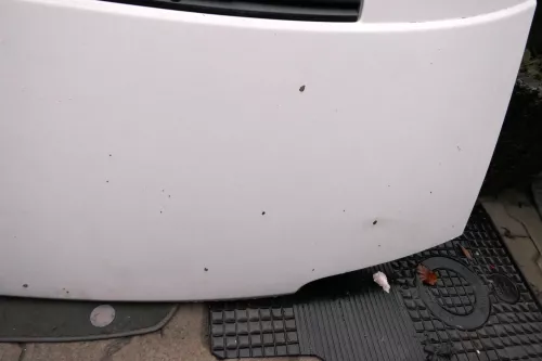 VW T4 Transporter Pritsche Motorhaube Haube Klappe vorne weiß Kurze Front (113381)