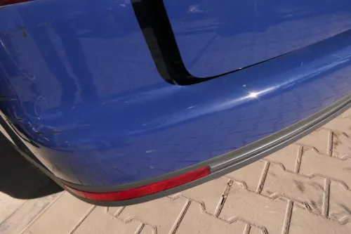 VW Touran 1T Stoßstange hinten Heckstoßstange Stoßfänger blau LL5M (114086)