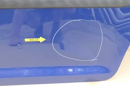 VW Touran 1T3 1T Tür hinten links Fahrerseite blau LL5M (114091)