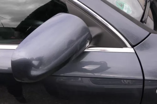 Audi A6 4F C6 Spiegel Außenspiegel rechts vorne elektrisch grau blau LZ7R (114371)