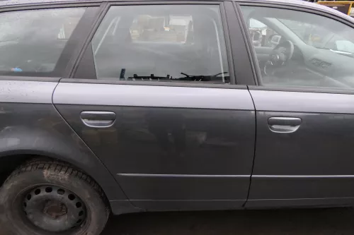 Audi A4 B7 8E Tür hinten rechts grau LX7Z Kombi mit Scheibe und Rahmen