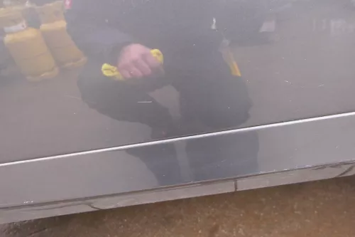 Audi A4 B7 8E Tür hinten rechts grau LX7Z Kombi mit Scheibe und Rahmen (114443)