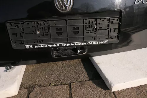 VW Polo 6N Heckklappe Klappe hinten Kofferraumklappe mit Scheibe schwarz LC9Z (114617)