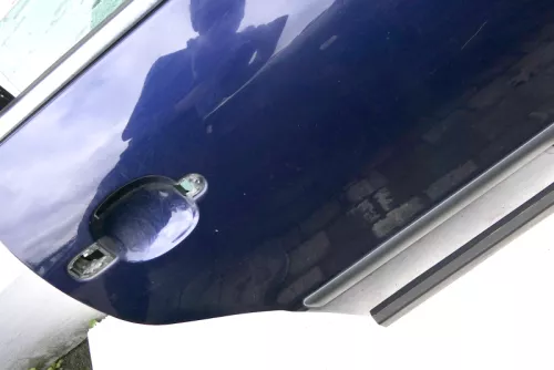 VW Passat 3B 3BG Kombi Variant Tür hinten rechts blau LB5N mit Scheibe (115012)