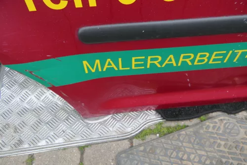 VW Caddy 3 2k Beifahrertür Tür hinten rechts rot Scheibe Schiebetür (115572)