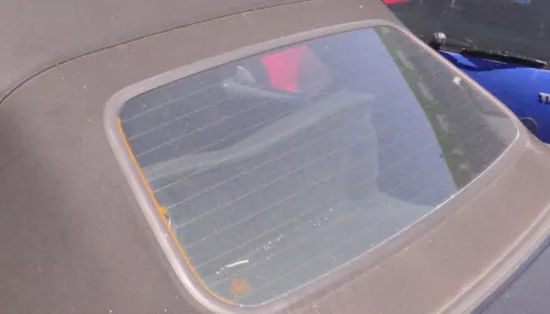 VW Golf 3 & 4 1E Scheibe vom Cabrio Dach Verdeck Heckscheibe hinten + Dichtung