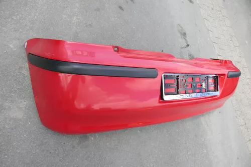 VW Polo 6N2 Stoßstange hinten Heckstoßstange Stoßfänger rot LP3G (116021)