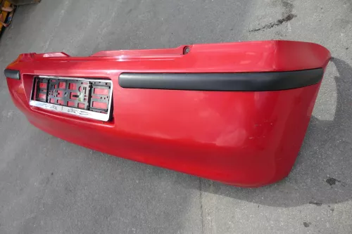 VW Polo 6N2 Stoßstange hinten Heckstoßstange Stoßfänger rot LP3G (116021)