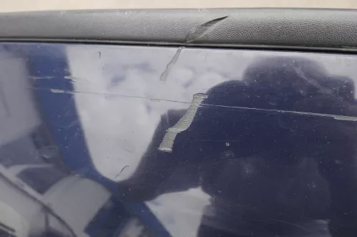 VW Golf 4 Kombi Avant Stoßstange hinten Heckstoßstange Stoßfänger blau LA5G (116033)