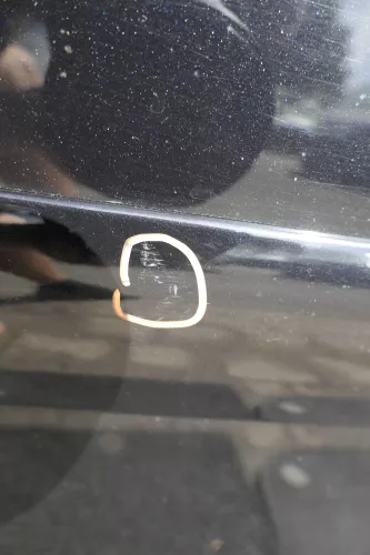 VW Touran 1T 1T3 Tür hinten links schwarz LC9X mit Scheibe und Heber (116051)