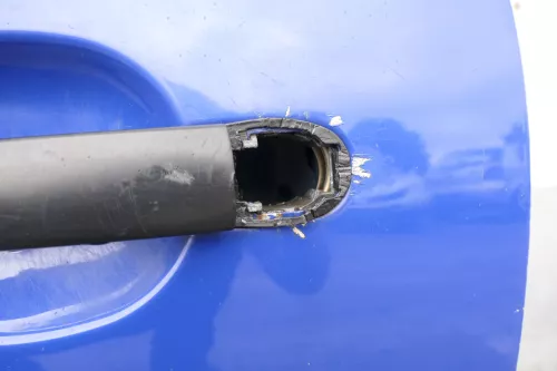 VW Golf 4 Tür vorne links Fahrertür 2/3-Türer blau LW5Z (116162)