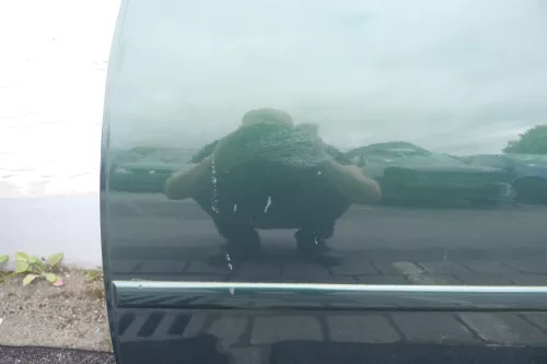 VW Golf 4 Limousine Tür Scheibe hinten links grün LC6M (KEINkombi) (116226)