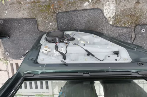 VW Golf 4 Limousine Tür Scheibe hinten links grün LC6M (KEINkombi) (116226)