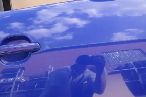 Seat Ibiza 6L Tür Beifahrertür 3-Türer vorne rechts blau LS5G (116268)