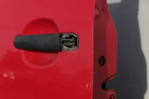 VW Lupo Seat Arosa Tür vorne links Fahrertür rot LP3G ohne Anbauteile (mecha (116410)