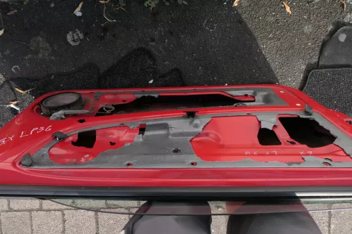 VW Lupo Seat Arosa Tür vorne links Fahrertür rot LP3G ohne Anbauteile (mecha (116410)