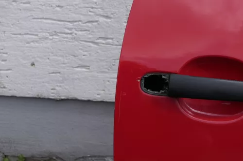 VW Lupo Seat Arosa Tür vorne rechts Fahrertür rot LP3G ohne Anbauteile (mech