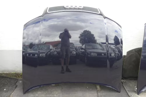 Audi A4 B6 8E Motorhaube Haube Klappe blau LZ5L - mit Grill