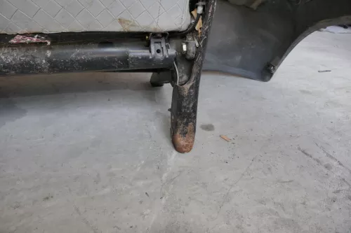 VW T4 Sitz hinten links 2er Doppel 1. Reihe Lehne klappbar (Multivan Caravelle) (117412)