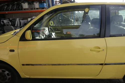VW Lupo Seat Arosa Tür vorne links Fahrertür gelb LD1B (für elektr. Fensterheber