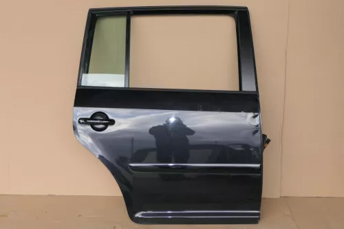 VW Touran 1T 1T3 Tür hinten rechts schwarz LC9Z mit Scheibe Dellen!