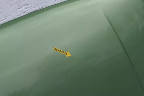 VW Polo 6N Motorhaube Klappe vorn vorne grün LA6P (118133)