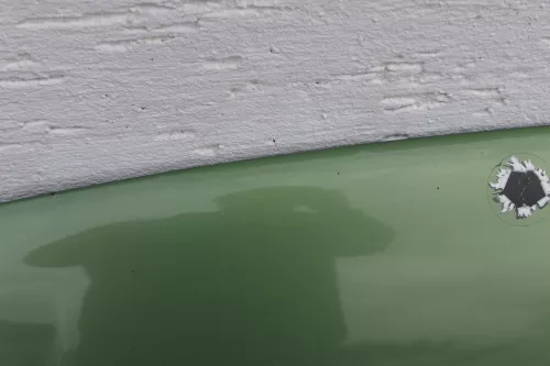 VW Polo 6N Motorhaube Klappe vorn vorne grün LA6P (118133)