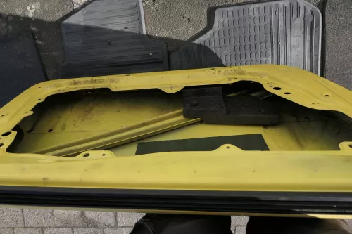 Seat Ibiza 6L Tür Fahrertür 3-Türer vorne links gelb LS1H (118179)