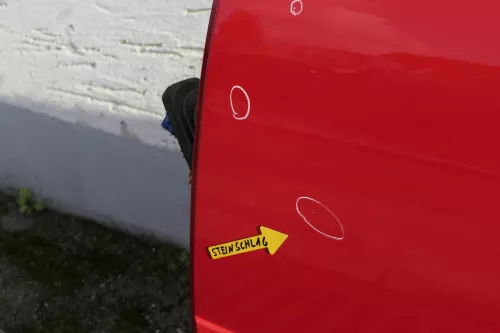 VW Polo 9N 9N3 Cross Tür hinten links rot LP3G 4/5-Türer mit Scheibe (118192)