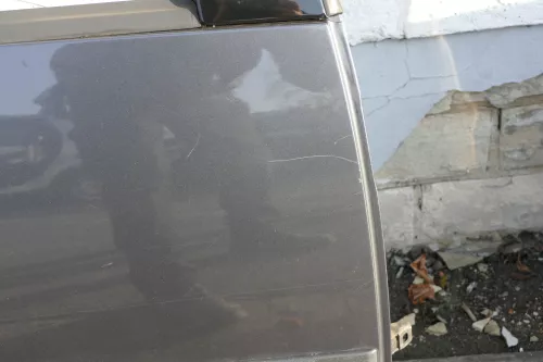 Skoda Roomster 5J Tür hinten rechts grau 9153 (ohne Anbauteile - mit Scheibe) (118201)