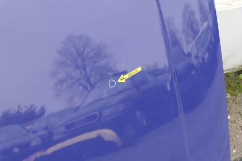 VW Polo 6N Motorhaube Frontklappe Haube vorne Klappe blau LD5D (118222)