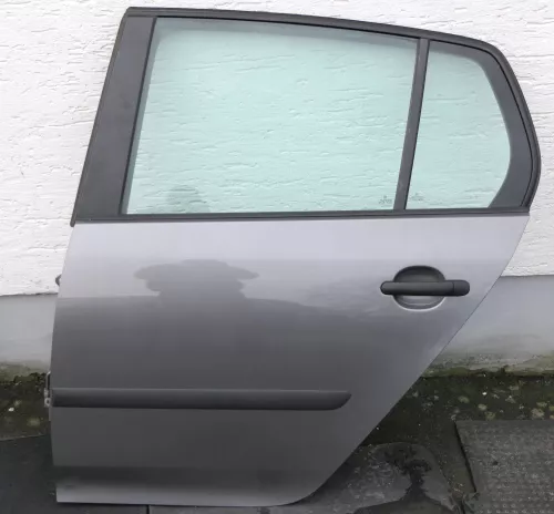 VW Golf 5 V 1K Tür Türblatt hinten links 4/5-Türer grau LA7T mit Scheibe