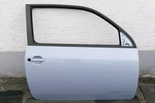 VW Lupo 6E 3L FSI Tür vorne rechts Beifahrertür grau blau LR7U (mechanis Fenster