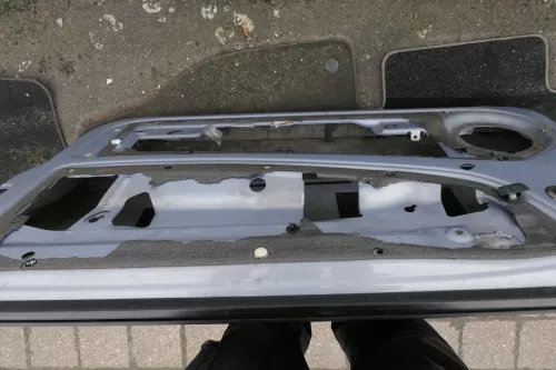 VW Lupo 6E 3L FSI Tür vorne rechts Beifahrertür grau blau LR7U (mechanis Fenster (118744)
