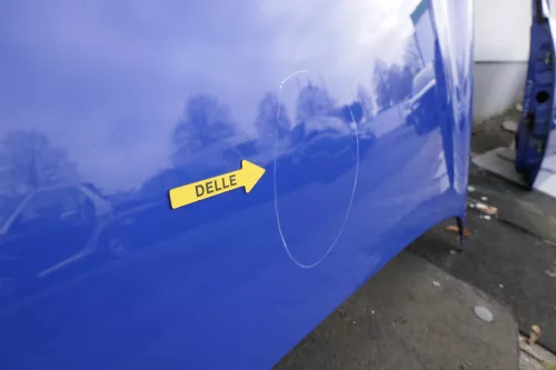 VW Lupo Motorhaube KLappe vorne blau LW5Z -  Dellen (118745)