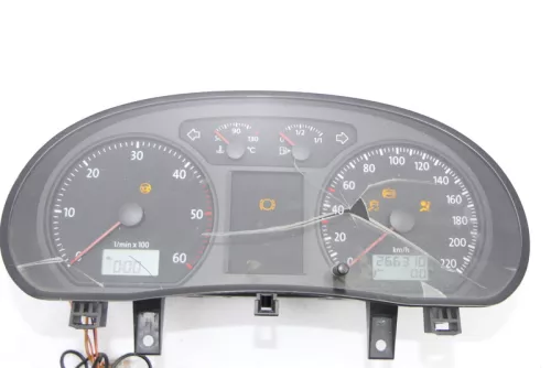 VW Polo 9N 3Tacho Tachometer Kombiinstrument 266.000km 6Q0920825F 1,4TDI BNV BNM
