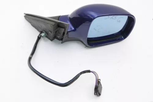 VW Passat 3B 3BG elektrischer Spiegel Außenspiegel rechts mit Glas blau LC5X