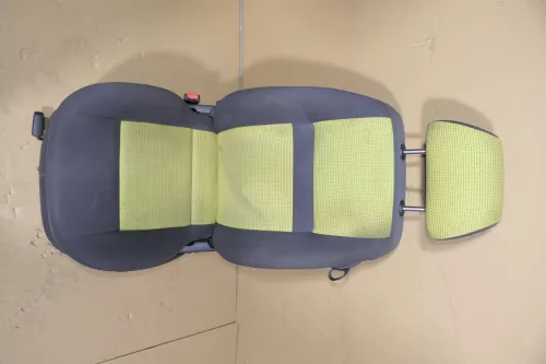 Seat Arosa VW Lupo Sitz vorne links Fahrersitz höhenverstellbar gelb schwarz (119263)