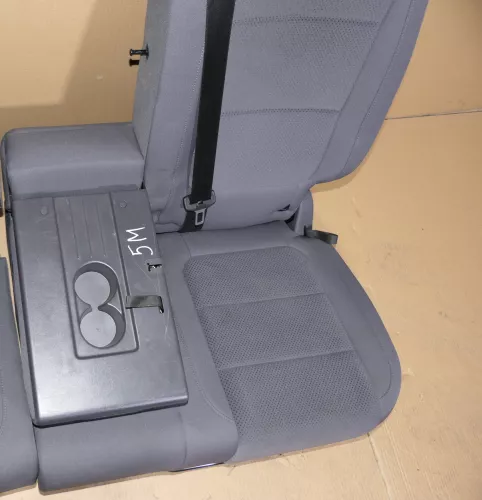 VW Golf 5M Plus Sitz Sitze Rückbank Rücksitzbank Lehne hinten links anthrazit -- (119265)