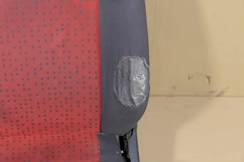 Seat Arosa VW Lupo Sitz vorne links Fahrersitz Höhenverstellung rot schwarz (119400)