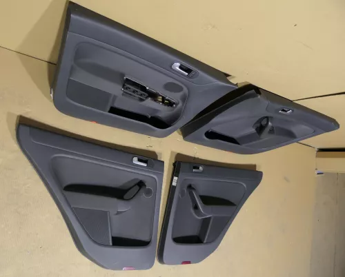 VW Golf Plus 5M 4x Türverkleidung Verkleidung Tür vorne + hinten links schwarz (120107)
