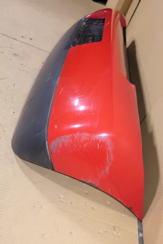 VW Lupo Stoßstange hinten Heckstoßstange Stoßfänger rot LP3G (120194)