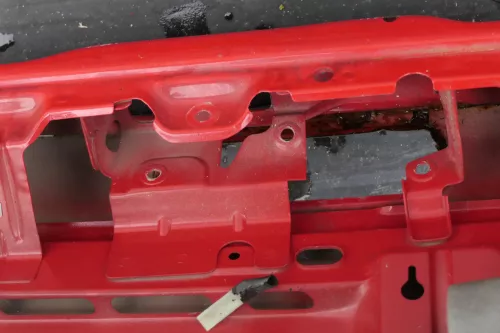 VW Lupo 6X Heckklappe hinten Klappe Kofferraumklappe mit Scheibe rot LP3G Scheib (120294)