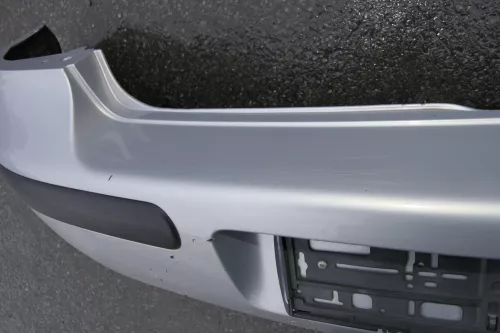 VW Golf 4 Limousine Stoßstange hinten Heckstoßstange Stoßfänger silber LB7Z (120308)